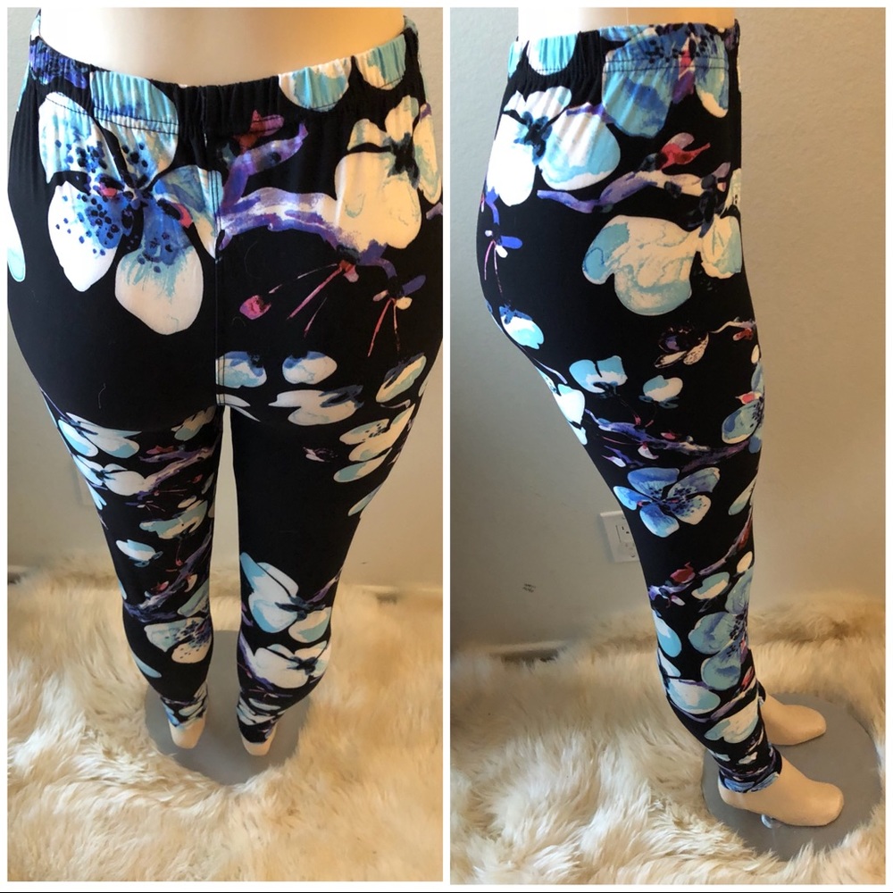 ❣️🍍SALE🍍❣️ Floral Print Legging - Picture 3 of 6